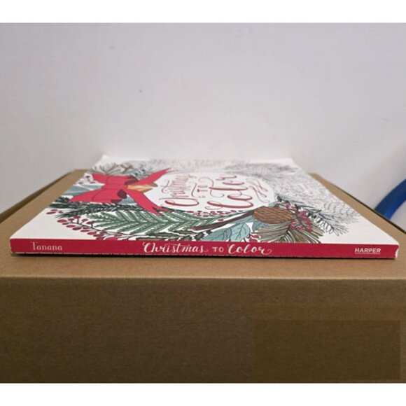 Christmas to Color Adult Coloring Book by Mary Tanana Giftable for the Holidays - Picture 2 of 12